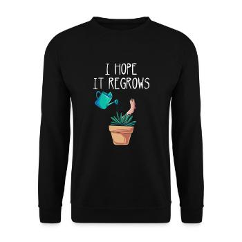Bein Amputiert Arm Kämpfer Geschenk - Unisex Pullover - Schwarz - Vorne - Alina (178cm) & Michal (187cm)