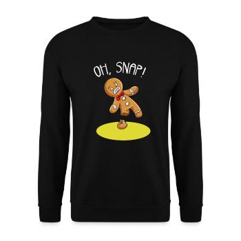 Bein Amputiert Arm Kämpfer Geschenk - Unisex Pullover - Schwarz - Vorne - Alina (178cm) & Michal (187cm)