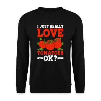 Tomate - Unisex Pullover - Schwarz - Vorne - Alina (178cm) & Michal (187cm)