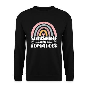 Tomate - Unisex Pullover - Schwarz - Vorne - Alina (178cm) & Michal (187cm)