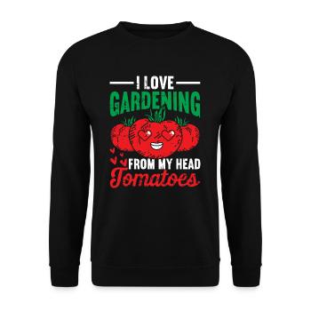 Tomate - Unisex Pullover - Schwarz - Vorne - Alina (178cm) & Michal (187cm)