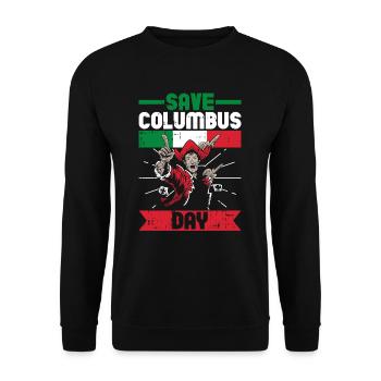 Christopher Columbus - Unisex Pullover - Schwarz - Vorne - Alina (178cm) & Michal (187cm)