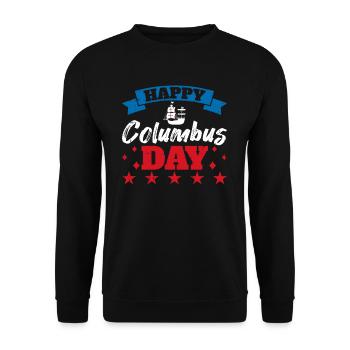 Christopher Columbus - Unisex Pullover - Schwarz - Vorne - Alina (178cm) & Michal (187cm)