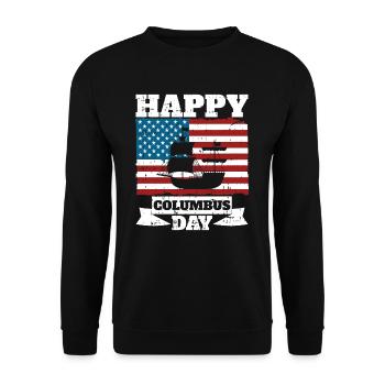 Christopher Columbus - Unisex Pullover - Schwarz - Vorne - Alina (178cm) & Michal (187cm)