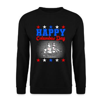 Christopher Columbus - Unisex Pullover - Schwarz - Vorne - Alina (178cm) & Michal (187cm)