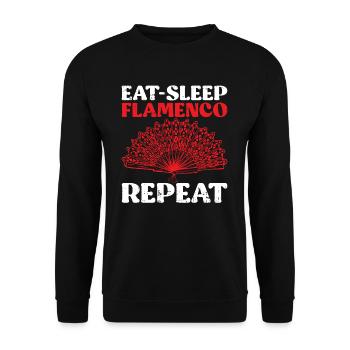 Flamenco - Unisex Pullover - Schwarz - Vorne - Alina (178cm) & Michal (187cm)