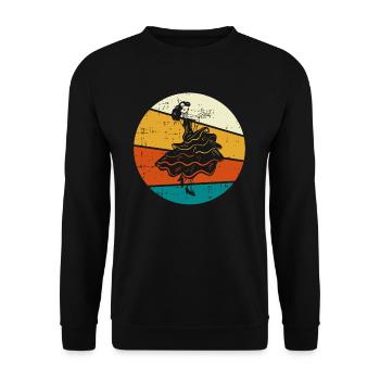 Flamenco - Unisex Pullover - Schwarz - Vorne - Alina (178cm) & Michal (187cm)