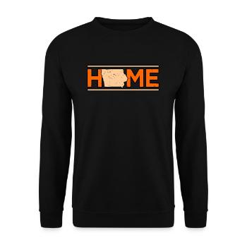 Iowa haus geschenk - Unisex Pullover - Schwarz - Vorne - Alina (178cm) & Michal (187cm)