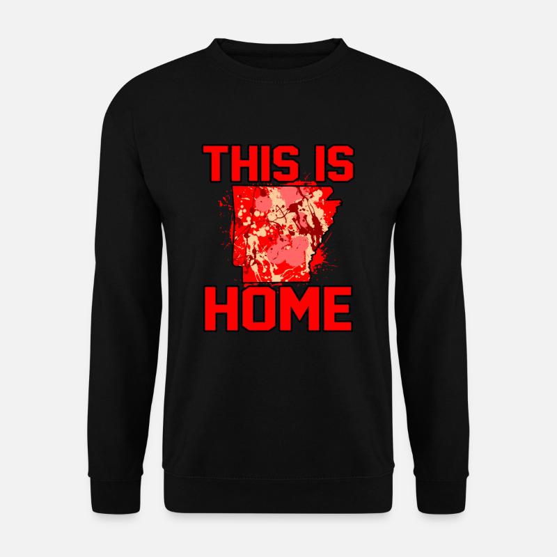 Startseite Arkansas Geschenk - Unisex Pullover - Schwarz