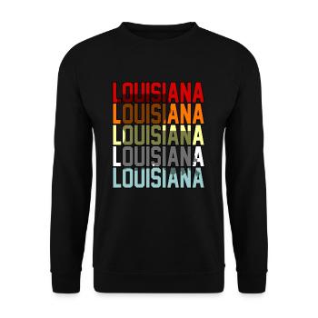 Louisiana adventurous gift - Unisex Sweatshirt - black - Front - Alina (178cm) & Michal (187cm)