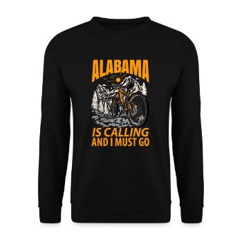 Alabama Adventure Gift - Sweat-shirt Unisexe - noir - Devant - Alina (178cm) & Michal (187cm)