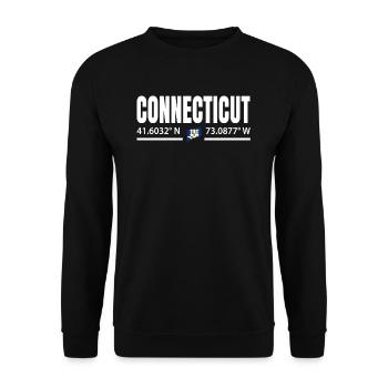 Connecticut reisen geschenk - Unisex Pullover - Schwarz - Vorne - Alina (178cm) & Michal (187cm)