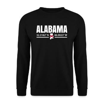 Alabama proud gift - Unisex Sweatshirt - black - Front - Alina (178cm) & Michal (187cm)
