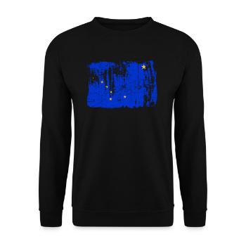 Cadeau du drapeau de l’Alaska - Sweat-shirt Unisexe - noir - Devant - Alina (178cm) & Michal (187cm)