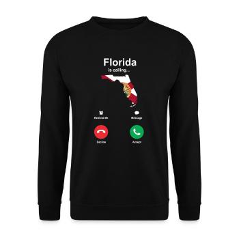 Visit Florida Gift - Unisex Sweatshirt - black - Front - Alina (178cm) & Michal (187cm)