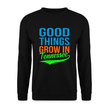 Grow In Tennessee Gift - Unisex Sweatshirt - black - Front - Alina (178cm) & Michal (187cm)