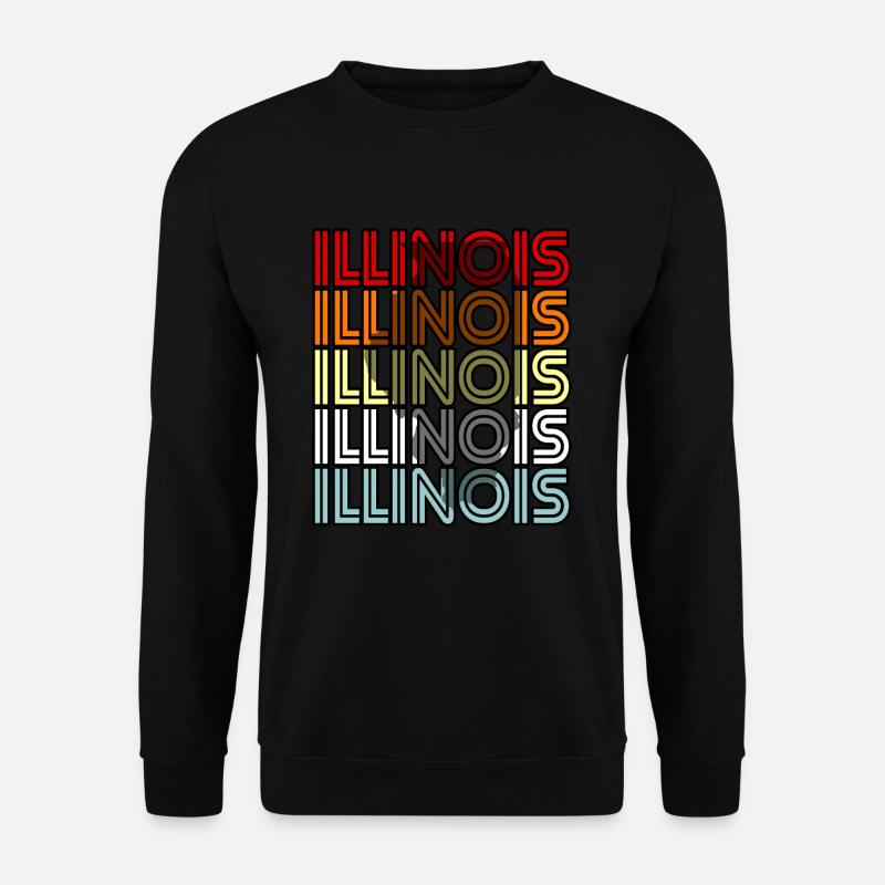 Illinois bewohner geschenk - Unisex Pullover - Schwarz