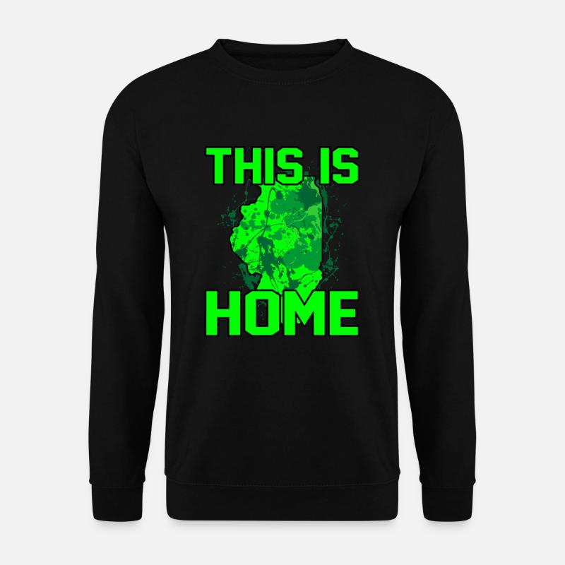 Zuhause Illinois Geschenk - Unisex Pullover - Schwarz