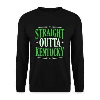 Visit to Kentucky Gift - Unisex Sweatshirt - black - Front - Alina (178cm) & Michal (187cm)