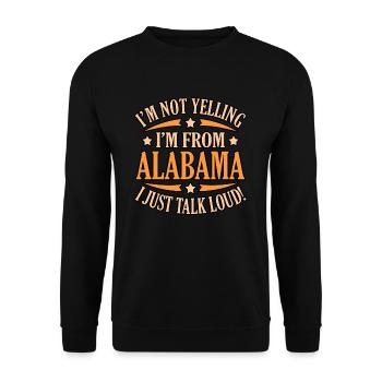 I come from Alabama gift - Unisex Sweatshirt - black - Front - Alina (178cm) & Michal (187cm)