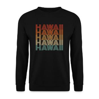 Hawaii Resident Gift - Unisex Sweatshirt - black - Front - Alina (178cm) & Michal (187cm)