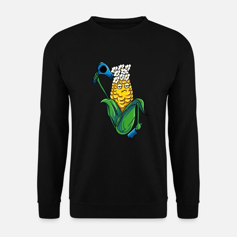 Lustiges Bauer Friseur Mais Geschenkidee - Unisex Pullover - Schwarz