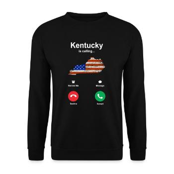 Erkundung Von Kentucky Gift - Unisex Pullover - Schwarz - Vorne - Alina (178cm) & Michal (187cm)