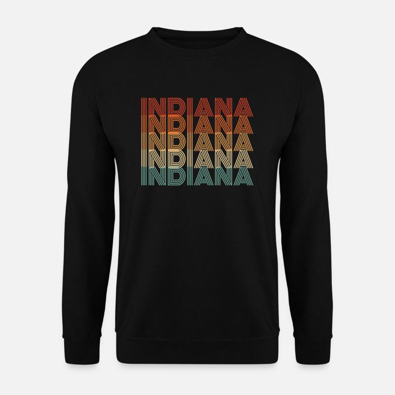 Indiana bewohner geschenk - Unisex Pullover - Schwarz