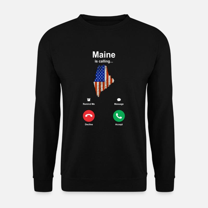 Visit To Maine Gift - Unisex Sweatshirt - black