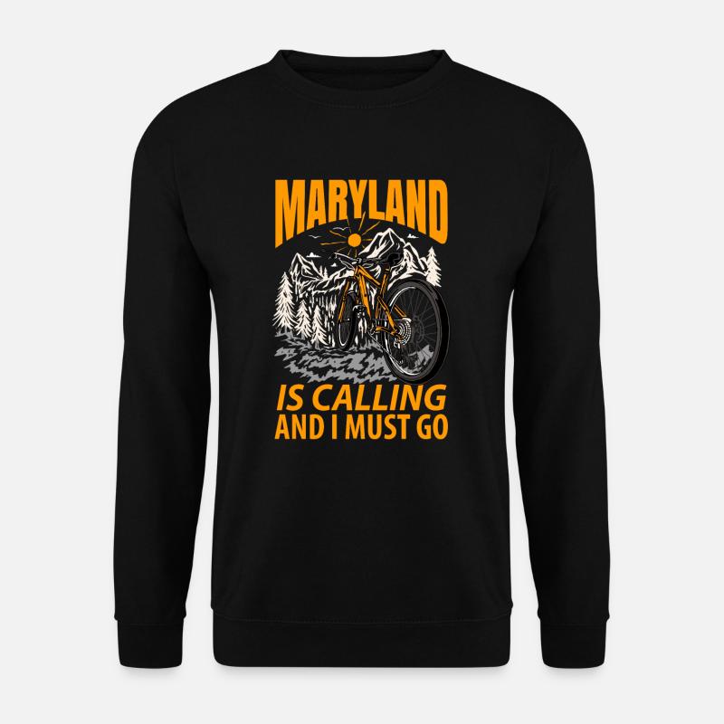 Maryland Reisende Geschenk - Unisex Pullover - Schwarz