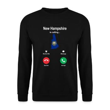Voyage New Hampshire Cadeau - Sweat-shirt Unisexe - noir - Devant - Alina (178cm) & Michal (187cm)