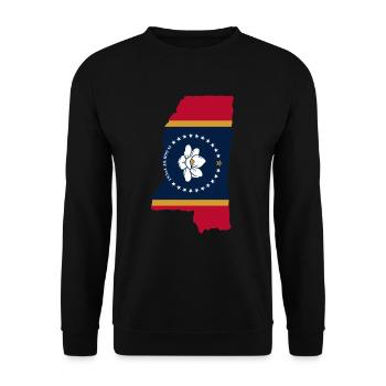 Mississippi Home Pride Gift - Unisex Sweatshirt - black - Front - Alina (178cm) & Michal (187cm)