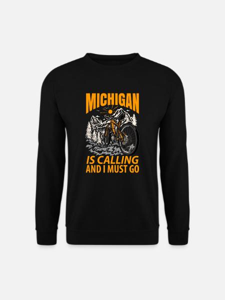 Michigan Travels Gift - Unisex Sweatshirt - black
