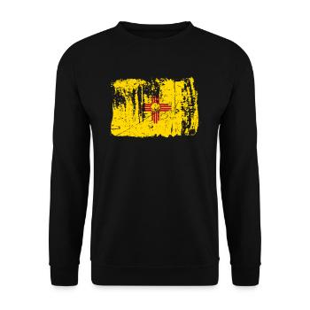 New Mexico Home Geschenk - Unisex Pullover - Schwarz - Vorne - Alina (178cm) & Michal (187cm)