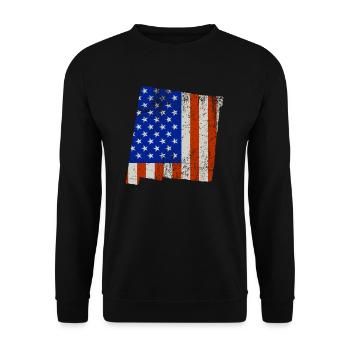 Nouveau-Mexique Home Usa drapeau cadeau - Sweat-shirt Unisexe - noir - Devant - Alina (178cm) & Michal (187cm)