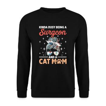 Chirurg - Unisex Pullover - Schwarz - Vorne - Alina (178cm) & Michal (187cm)