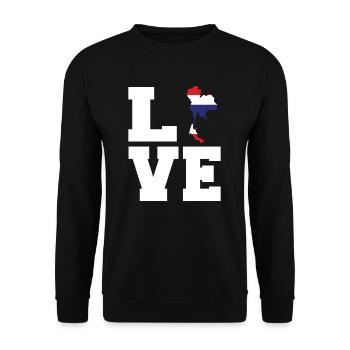 Thailand - Unisex Pullover - Schwarz - Vorne - Alina (178cm) & Michal (187cm)