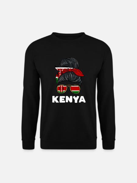 Kenia Mädchen - Unisex Pullover - Schwarz