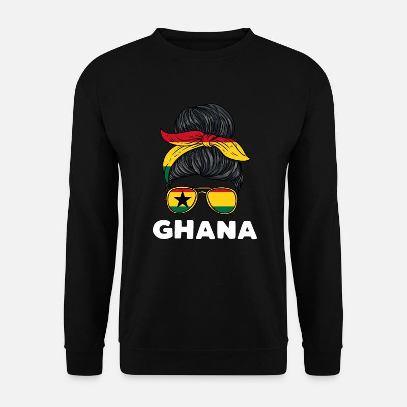 Ghanaisches Mädchen - Unisex Pullover - Schwarz