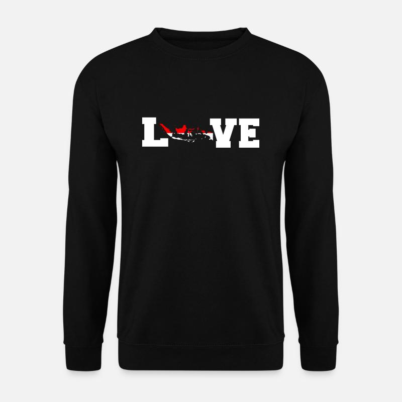 Liebe Indonesien Geschenk - Unisex Pullover - Schwarz