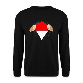 Fier cadeau pour les Indonésiens - Sweat-shirt Unisexe - noir - Devant - Alina (178cm) & Michal (187cm)
