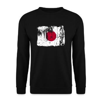 Japon-fier-cadeau - Sweat-shirt Unisexe - noir - Devant - Alina (178cm) & Michal (187cm)
