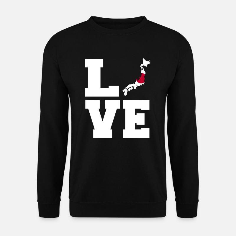 Liebe Japan-geschenk - Unisex Pullover - Schwarz