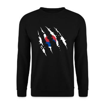 Travel South Korea Gift - Unisex Sweatshirt - black - Front - Alina (178cm) & Michal (187cm)