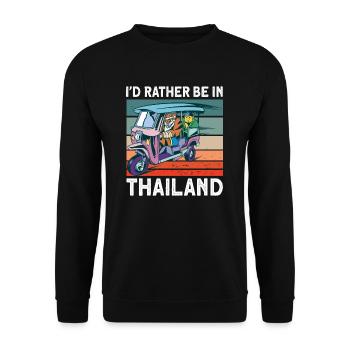 Tricycle Thailand Gift - Unisex Sweatshirt - black - Front - Alina (178cm) & Michal (187cm)