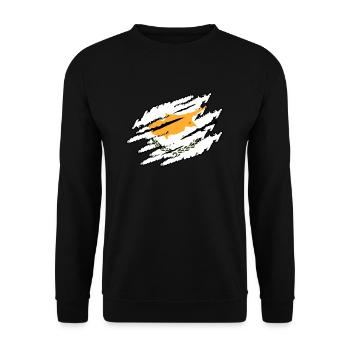 Zypern - Unisex Pullover - Schwarz - Vorne - Alina (178cm) & Michal (187cm)