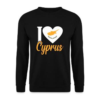 Zypern - Unisex Pullover - Schwarz - Vorne - Alina (178cm) & Michal (187cm)