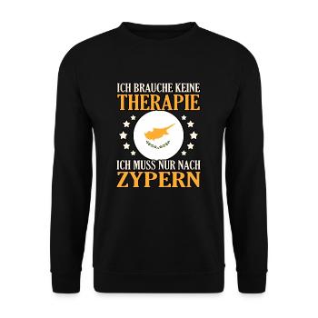 Cyprus - Unisex Sweatshirt - black - Front - Alina (178cm) & Michal (187cm)