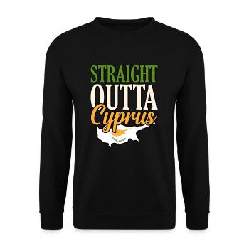 Cyprus - Unisex Sweatshirt - black - Front - Alina (178cm) & Michal (187cm)