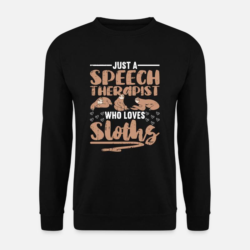 Sprachtherapeut Logopäde Geschenk - Unisex Pullover - Schwarz